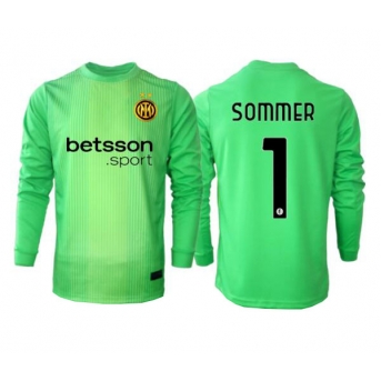 Billige Fotballdrakt Inter Milan Yann Sommer #1 Keeper Replika Tredjedrakt 2025-26 Langermet